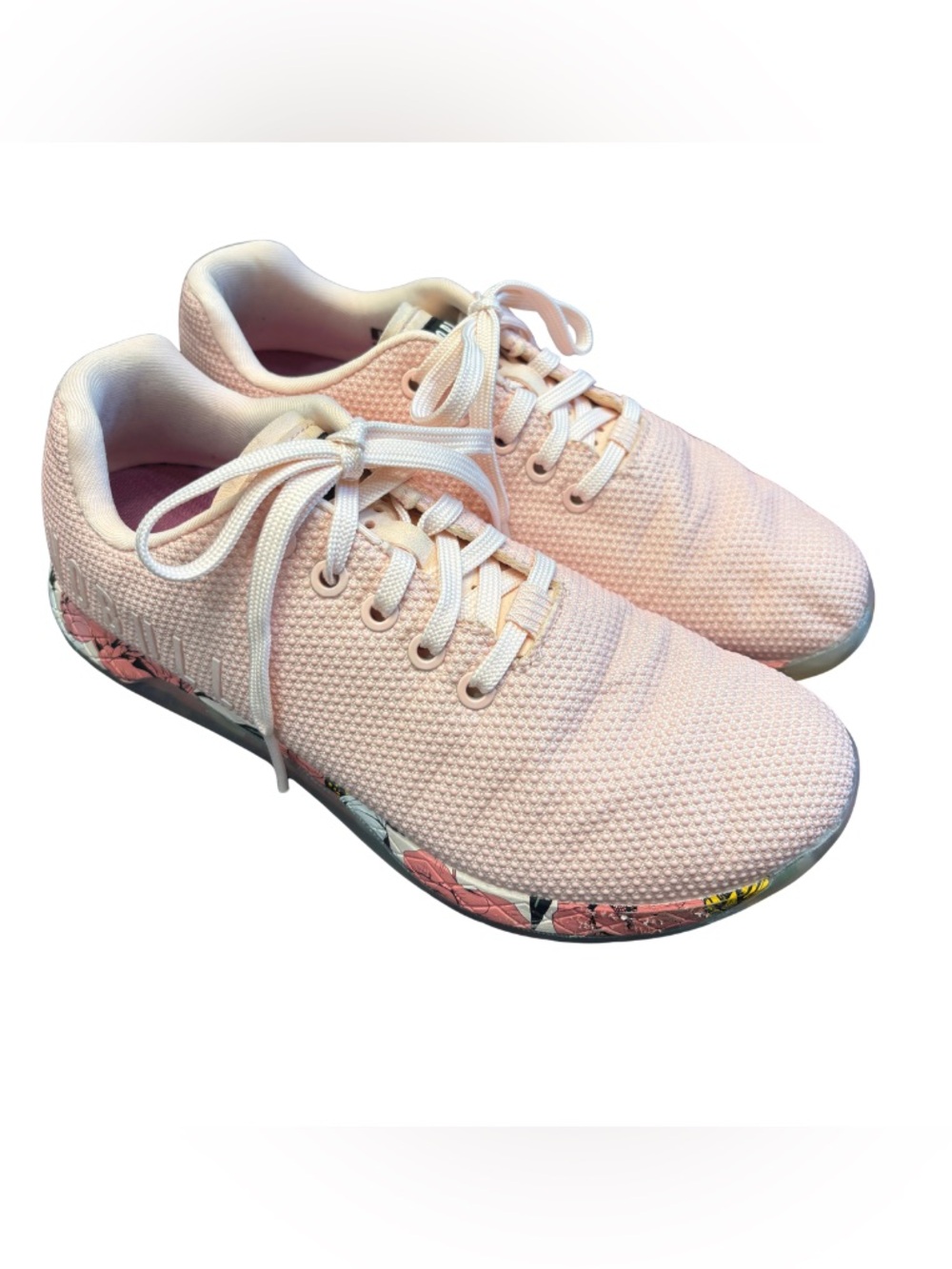 NOBULL Women’s Outworks in Rose Butterfly (Pink Floral) Training Shoes - Picture 2 of 10